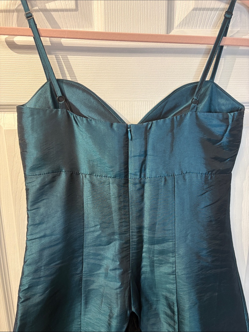 ⭐️ X:S Clothing Metallic Teal Cocktail Dress with Tulle Hem - size Small - Picture 12 of 13